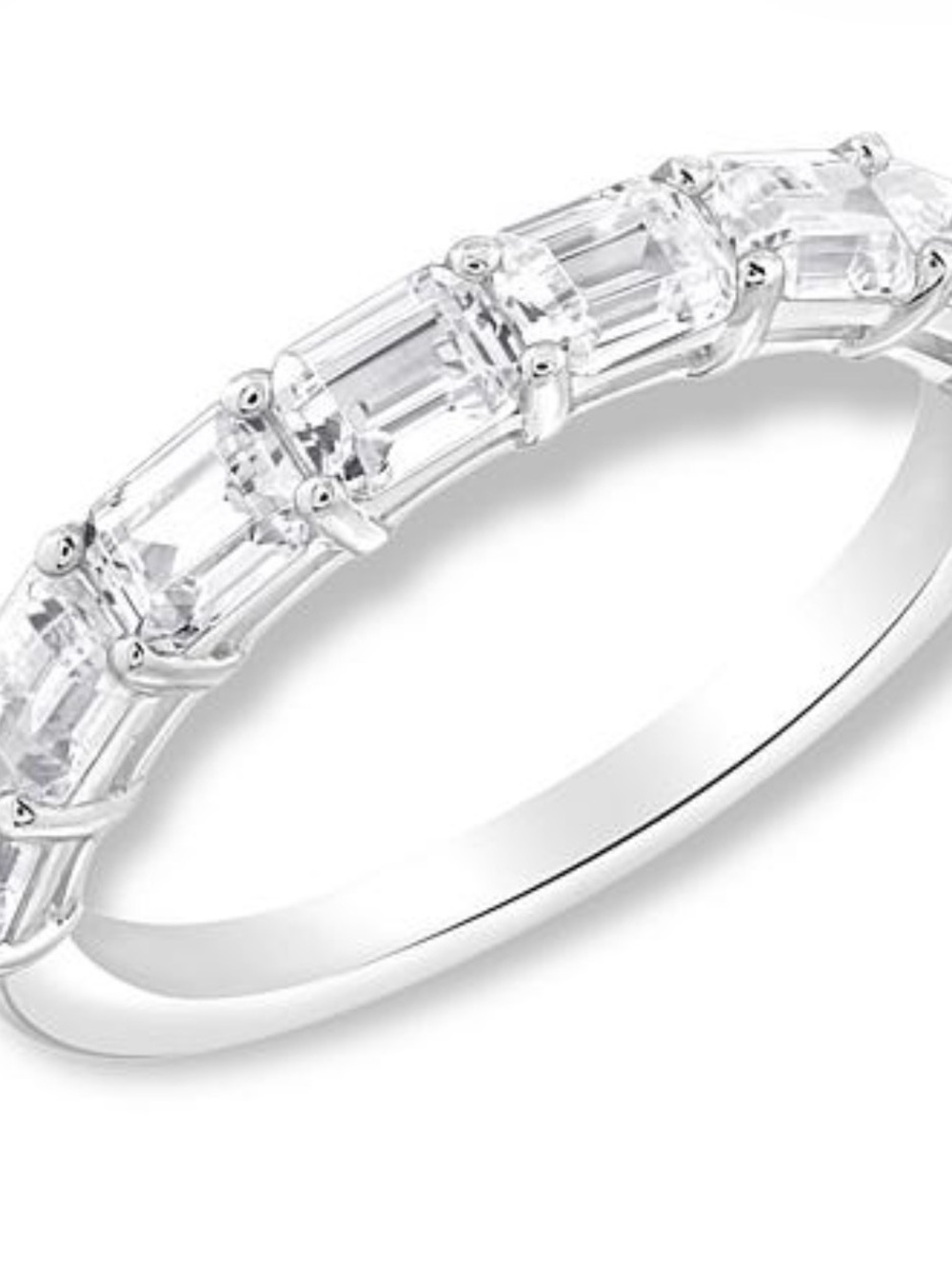 NWT-3.01ctw Emerald-Cut Eternity Ring